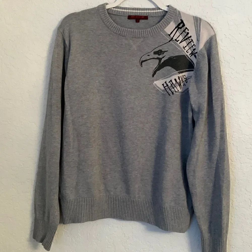 REVIEW HAWKS Never Estsblishment Gray Jacket Size L